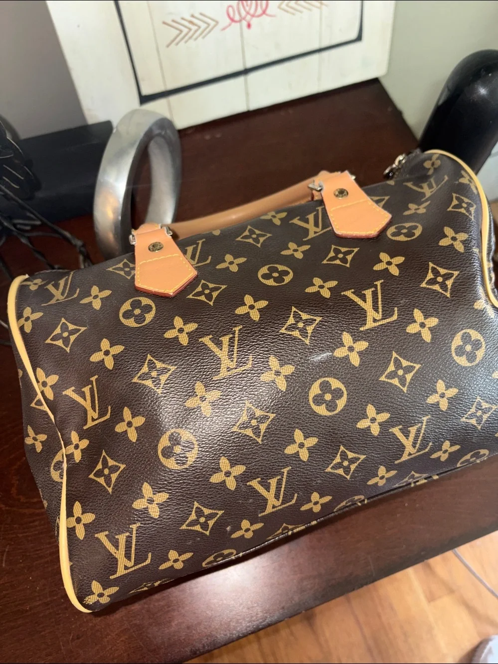 Vintage Louis Vuitton Monogram Canvas Speedy 30 Handbag-Vintage & has some wear